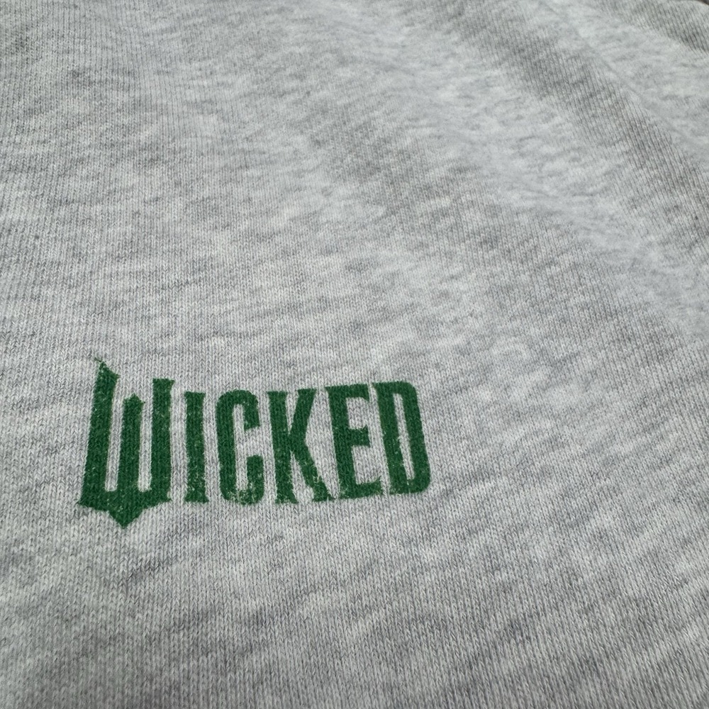 Aerie x Wicked Sweatshirt Womens L Gray Crewneck Fleece Oversized Movie - Picture 3 of 8
